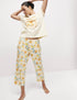 Marks & Spencer "Cotton Rich Printed Cropped Pyjama Set"